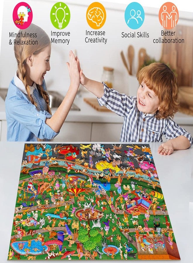Blppldyci 1000 Piece Puzzles for Adults - Dog Party - Jigsaw Puzzles for Adults and Kids 1000 Piece Educational Games Colorful Puzzles for Home Decoration(27.6"x 19.7") - Image 2